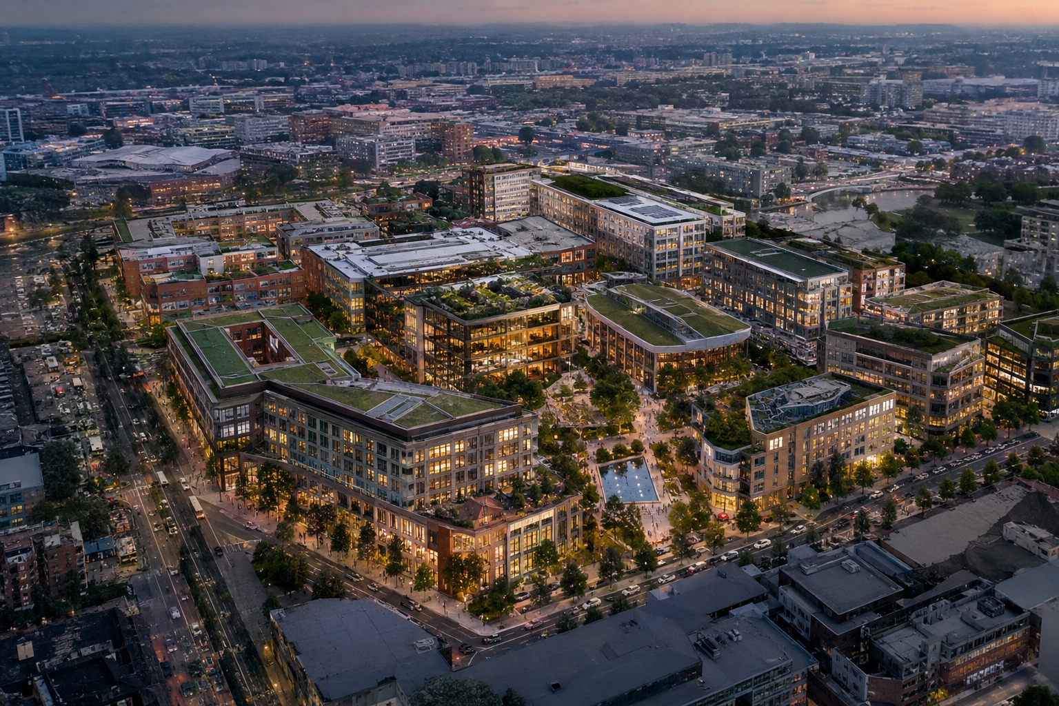 Example masterplan visualisation